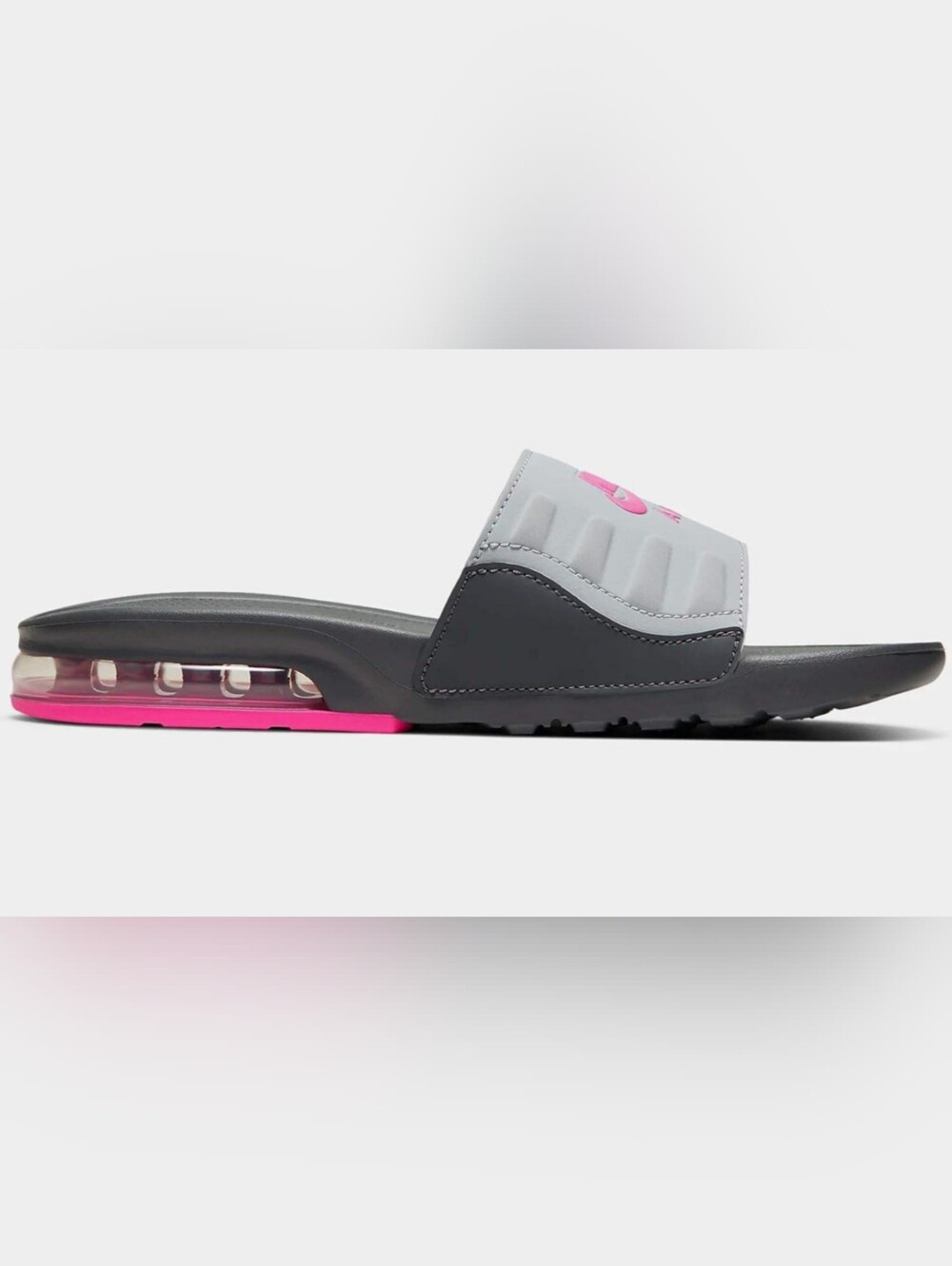 * Nike Women's Air Max Camden Slide Sandals Flipflops Grey Pink Blast Size 11 - Picture 3 of 14